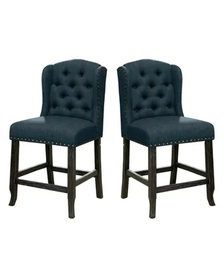 Langly Tufted Upholstered Pub Chair (Set of 2)