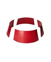 Glitzhome Christmas Red Hammer-Harden Metal Tree Collar Kd, 40.5"