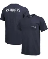 New England Patriots Tri-Blend Pocket T-shirt - Heathered Navy