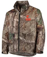 Men's Realtree Camo Cleveland Browns Sportsman Waterproof Packable Full-Zip Jacket
