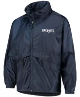 Men's Dunbrooke Navy New England Patriots Circle Sportsman Waterproof Packable Full-Zip Jacket