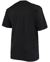 Men's Big and Tall Black New England Patriots Color Pop T-shirt