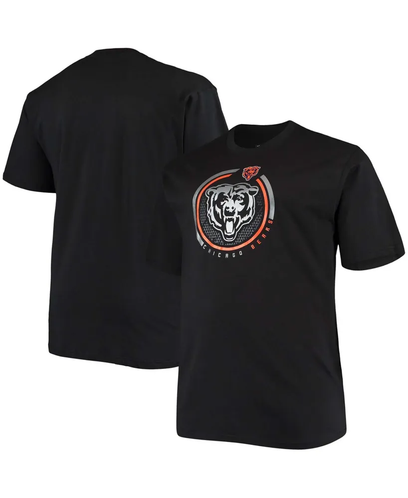 Fanatics Men's Fanatics Black Chicago Bears Big and Tall Color Pop T-shirt