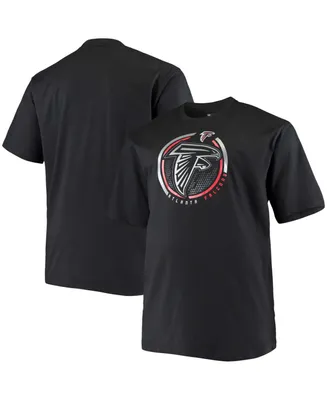 Men's Big and Tall Black Atlanta Falcons Color Pop T-shirt