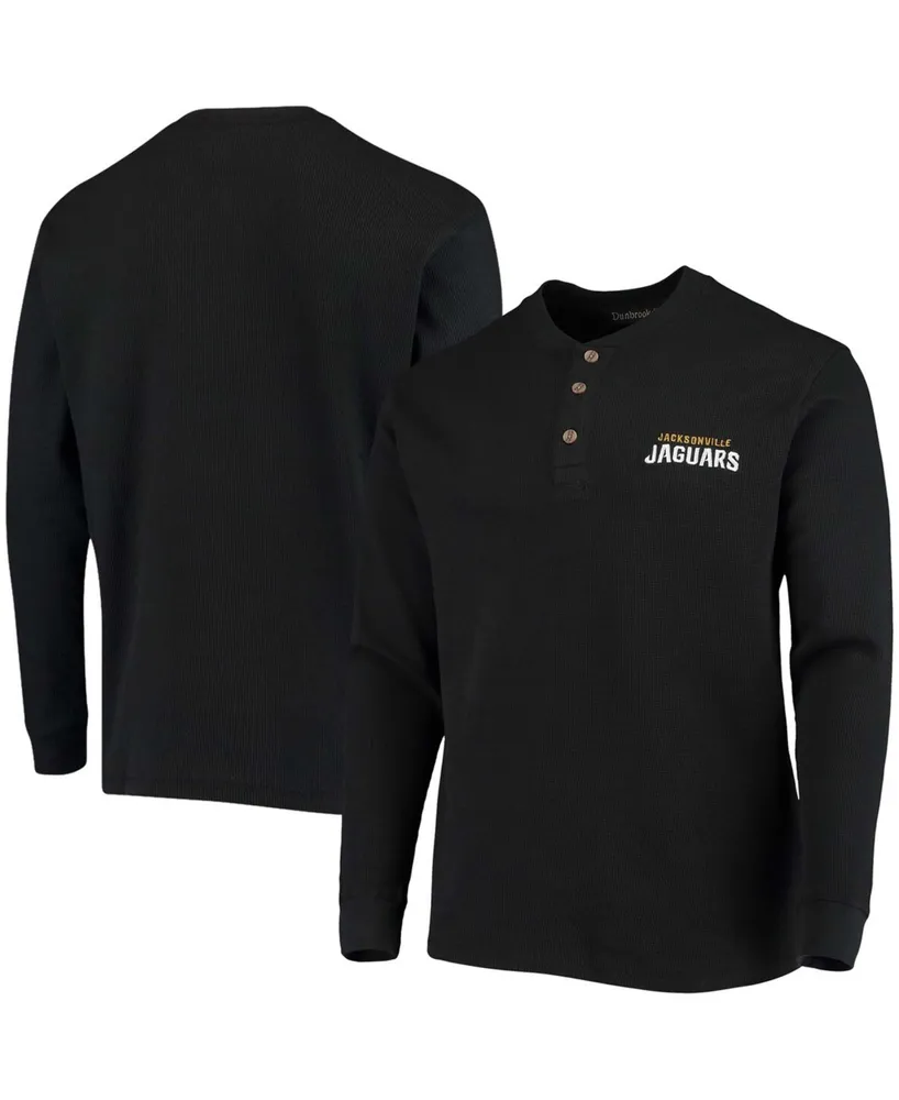 Dunbrooke Men's Black Jacksonville Jaguars Maverick Thermal Henley