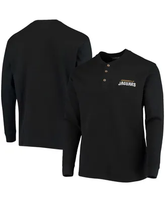 Men's Black Jacksonville Jaguars Maverick Thermal Henley Long Sleeve T-shirt