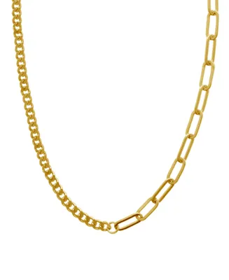 And Now This Gold Plated Cable Chain Necklace 16" + 2" Extender - Gold