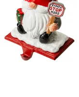 Glitzhome 3 Piece Resin Gnomes Stocking Holder Set, 7.5''