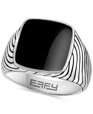 Effy Men's Onyx Ring Sterling Silver