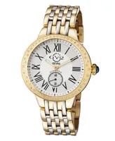 GV2 Women's Astor Two-Tone Stainless Steel and Ion Plating Swiss Quartz Bracelet Watch 40 mm - Gold