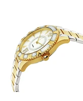 GV2 Women's Venice Two-Tone Stainless Steel and Ion Plating Swiss Quartz Bracelet Watch 38.5 mm