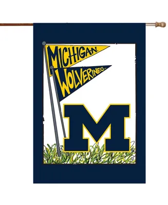 Multi Michigan Wolverines 28" x 40" Double-Sided House Flag