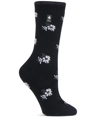 Heat Holders Women's Ultra Lite Bellis Floral Crew Socks