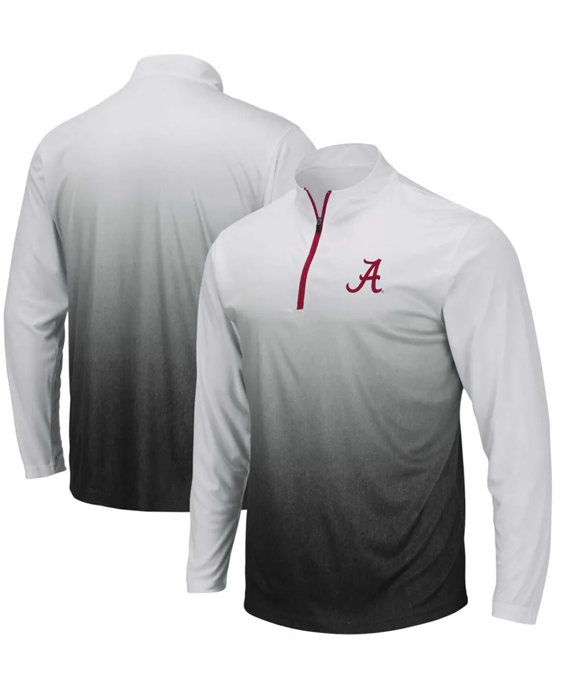 Men's Gray Alabama Crimson Tide Magic Team Logo Quarter-Zip Jacket