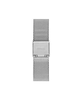 Guess Women's Silver-Tone Stainless Steel Mesh Bracelet Watch 32mm