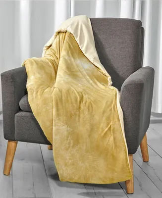 Tranquility Weighted Throw Cover, 48" x 72" - Gold