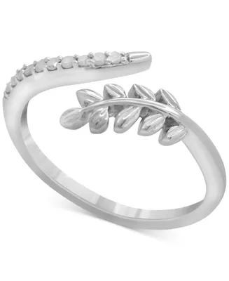 Diamond Vine Ring (1/10 ct. t.w.) Sterling Silver