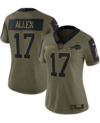 Women's Nike Josh Allen Olive 2022 Salute to Service Limited Jersey Size: Small