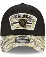 Men's Black-Camouflage Las Vegas Raiders 2021 Salute To Service 39THIRTY Flex Hat - Black