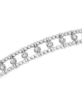Diamond Openwork Flex Bangle Bracelet (5/8 ct. t.w.) in 14k White Gold