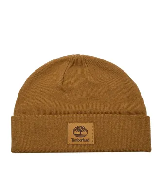 Timberland Women's Cuffed Beanie with Leather Patch