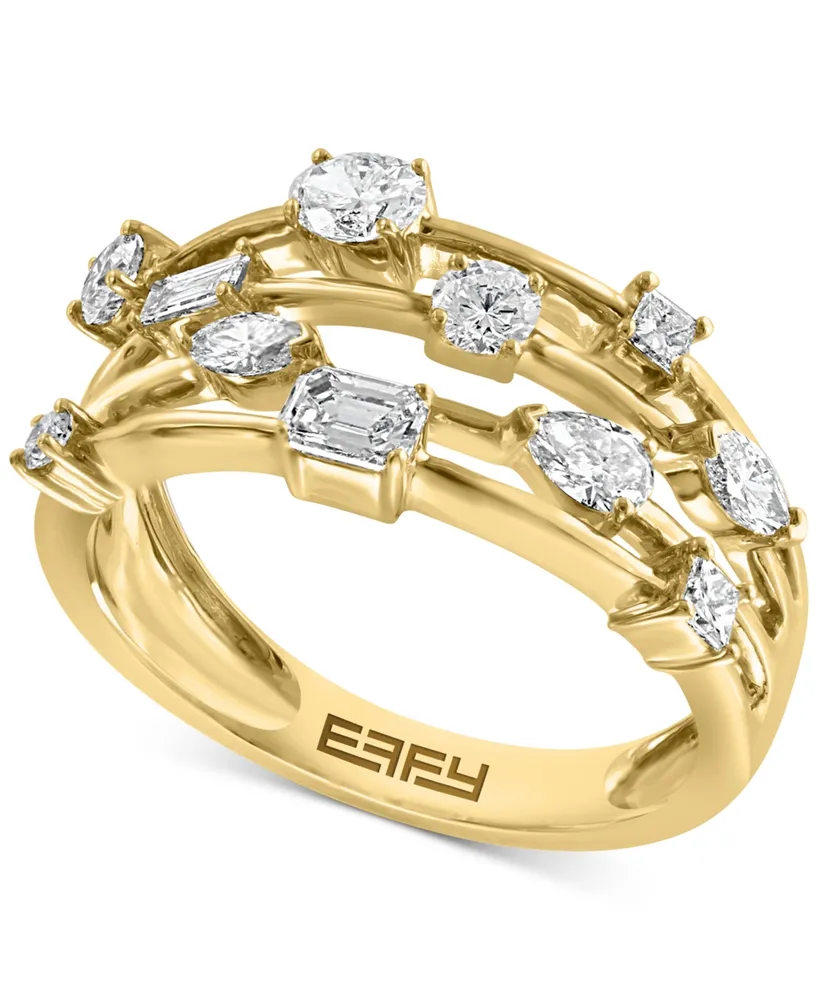 Effy Diamond Multi-Shape Scatter Ring (3/4 ct. t.w.) in 14k Gold