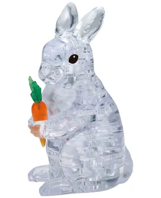 BePuzzled 3D Crystal Puzzle - Rabbit White