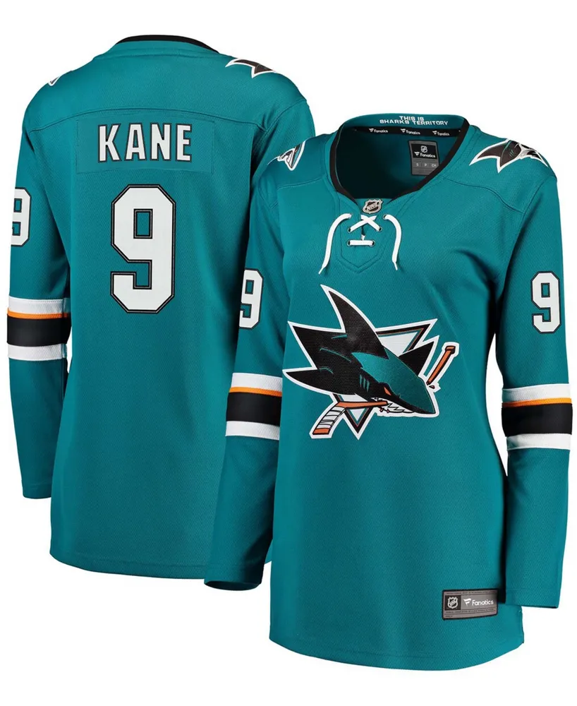 Women's Evander Kane Teal San Jose Sharks Premier Breakaway Player Jersey