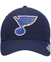 Women's Navy St. Louis Blues Primary Logo Adjustable Hat