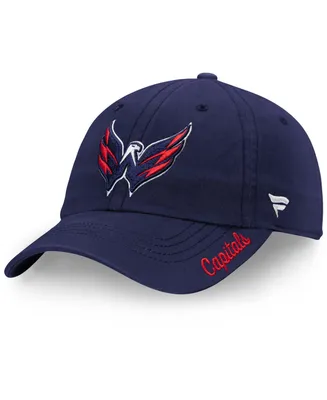 Women's Navy Washington Capitals Core Primary Logo Adjustable Hat