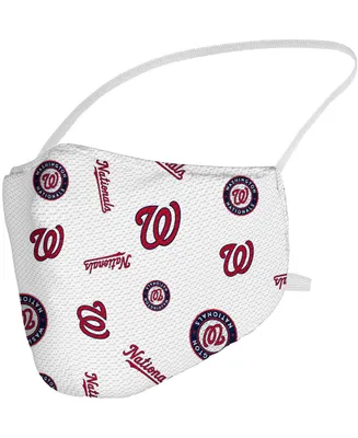 Multi Washington Nationals All Over Logo Face Covering