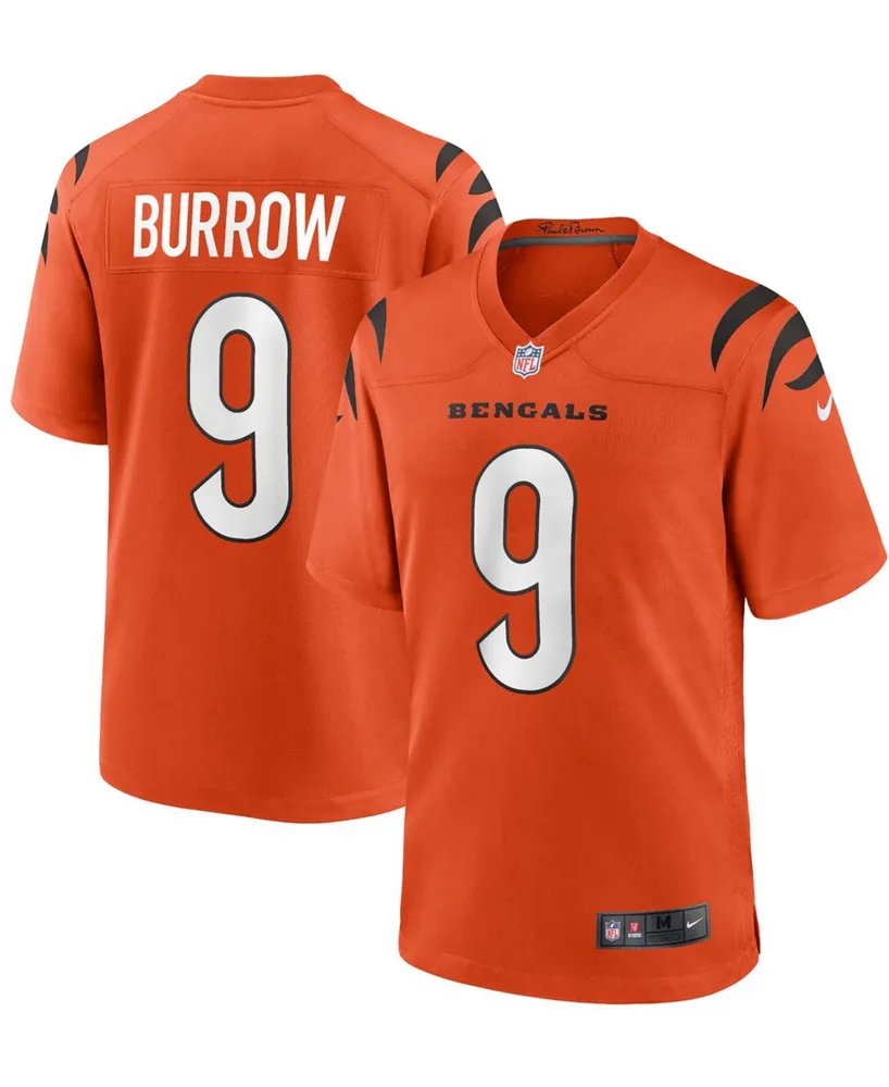 Men's Joe Burrow Orange Cincinnati Bengals Alternate Game Jersey