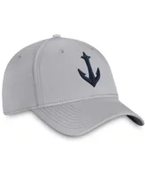 Men's Gray Seattle Kraken Secondary Logo Flex Hat