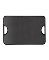 Victoria Large Rectangular Reversible Cast Iron Griddle, Solid, 20" x 14", Seasoned