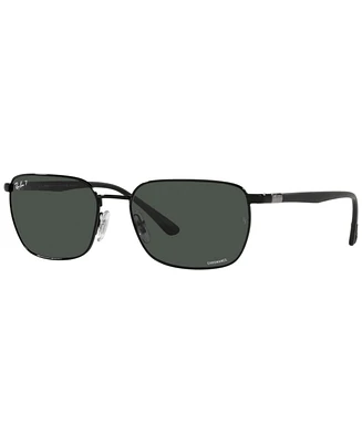 Ray-Ban Unisex Polarized Sunglasses, RB3684CH 58