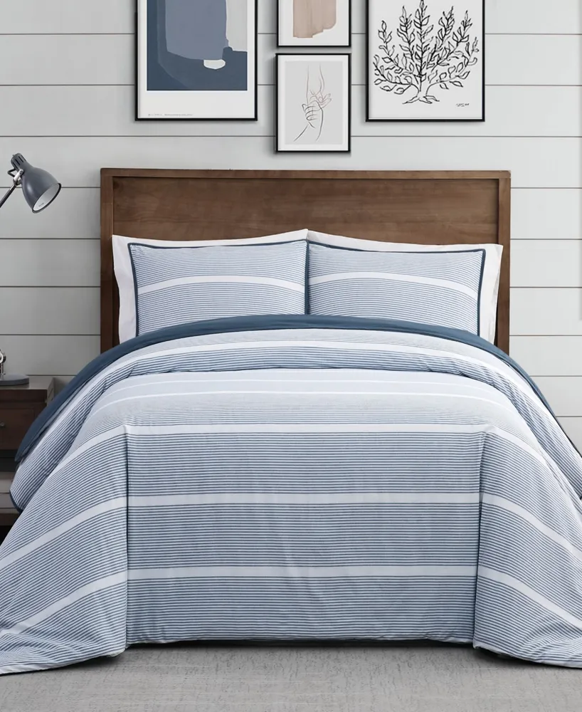 Brooklyn Loom Niari Yarn Dye Stripe 2 Piece Comforter Set, Twin Xl
