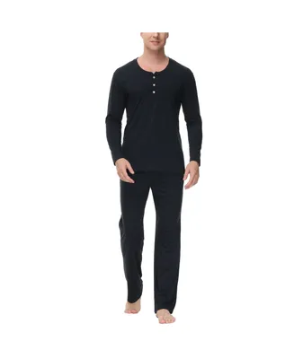 Ink+Ivy Men's Two Piece Henley Pajama Set