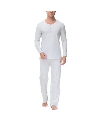 Ink+Ivy Men's Two Piece Henley Pajama Set