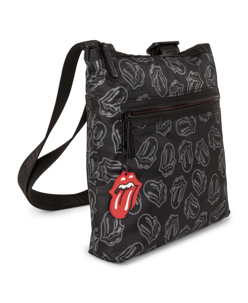 Rolling Stones Evolution Collection Crossbody Bag with Top Main Zippered Opening