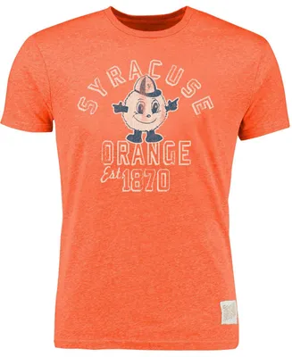 Men's Heather Orange Syracuse Vintage-Like Tri-Blend T-shirt