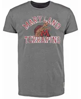 Men's Heathered Gray Maryland Terrapins Vintage-Like Tri-Blend T-shirt