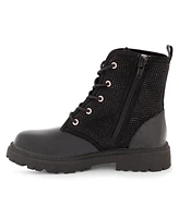 Dkny Little Girls Ava Stone Studded Zipper Closure Moto Boots