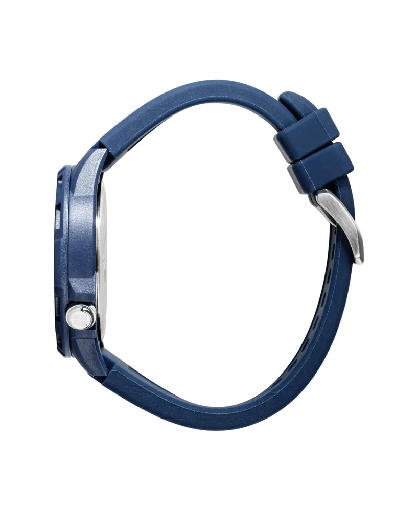 Columbia Unisex Trailhead Analog Blue Silicone Strap Watch, 46mm