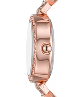 Folio Women's Rose Gold-Tone Bracelet Watch Gift Set, 26mm