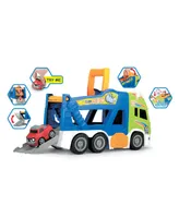 Dickie Toys Hk Ltd - 16" Happy Scania Car Transporter Pre-School Vehicle with Extra Car