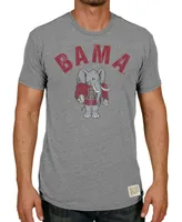 Men's Heather Gray Alabama Crimson Tide Vintage-Inspired Tri-Blend T-shirt