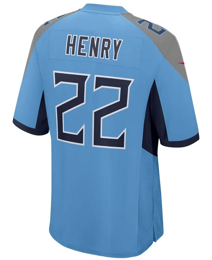 Big Boys and Girls Derrick Henry Light Blue Tennessee Titans Game Jersey