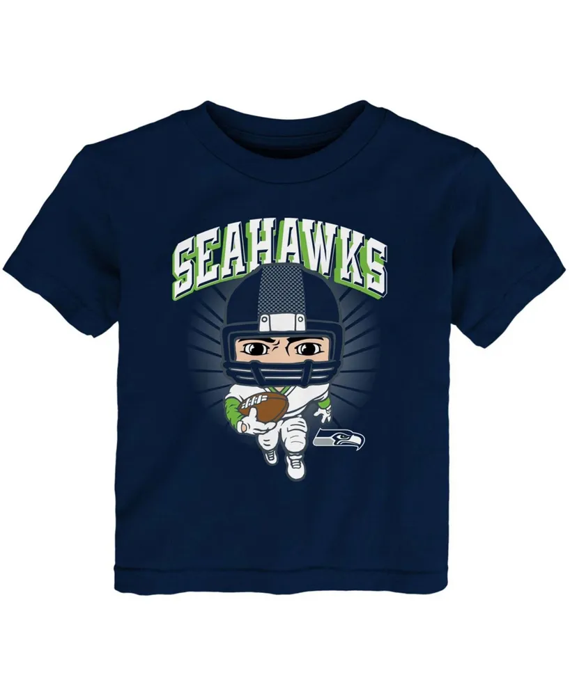 Men's Nike College Navy Seattle Seahawks Sideline Player UV Performance T-Shirt Size: Medium