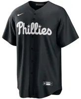 Men's Black, White Philadelphia Phillies Official Replica Jersey