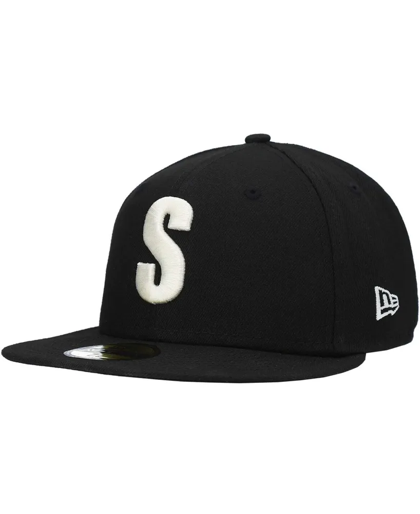 Men's New Era Black Seattle Mariners Cooperstown Collection Turn Back The Clock Steelheads 59FIFTY Fitted Hat